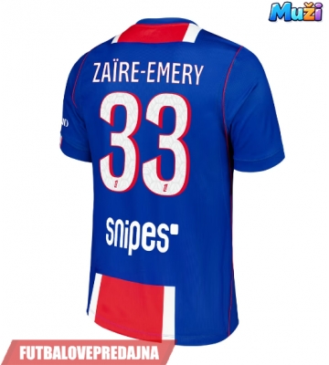 Lacne Muži Futbalové dres Paris Saint-Germain Warren Zaire-Emery #33 2026-27 Krátky Rukáv - Domáci